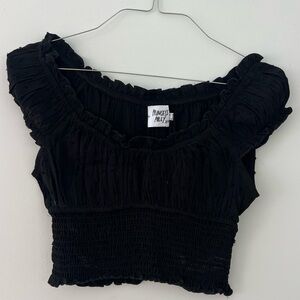 Princess Polly cropped babydoll sleeve top